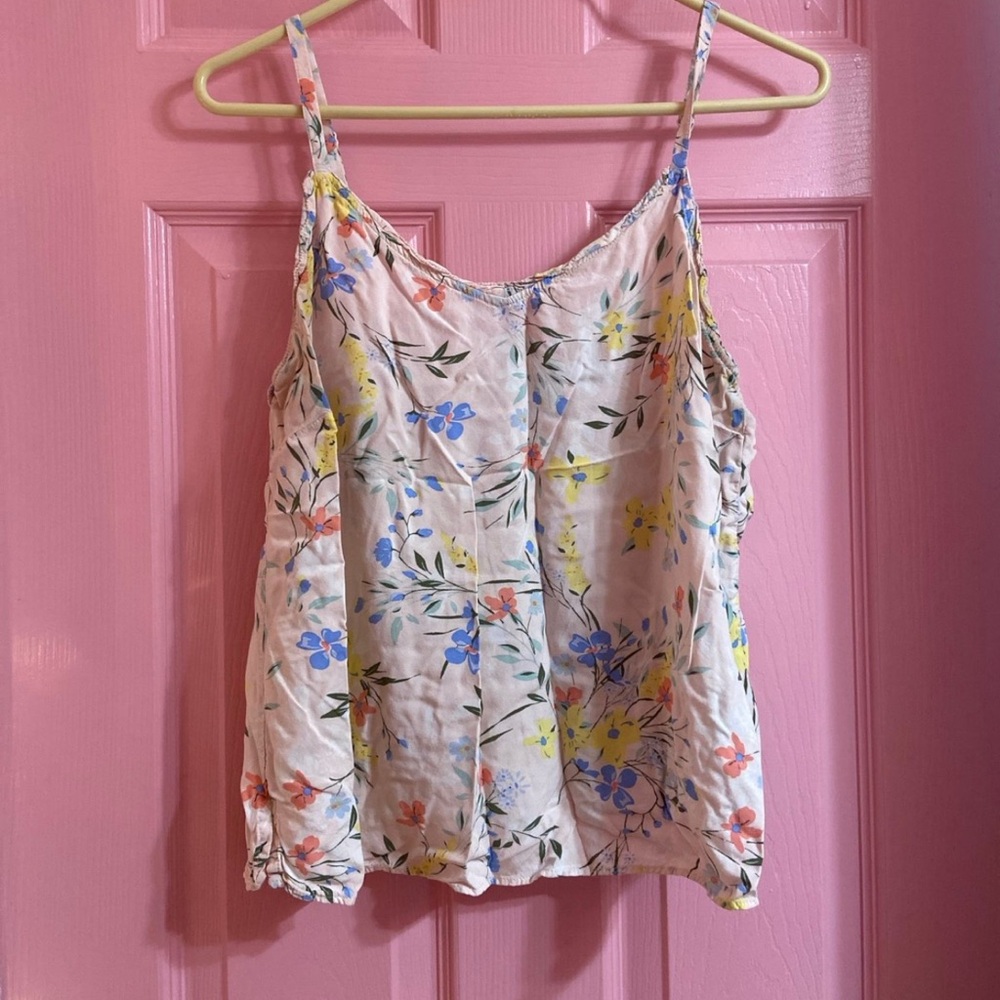 Pink floral top Old Navy spaghetti strap